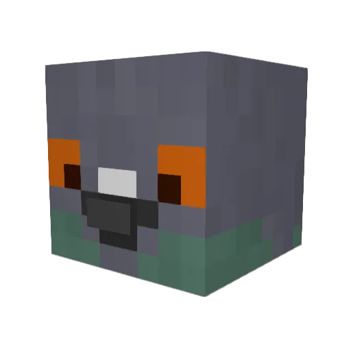 strawseulg Minecraft avatar head, 3D render