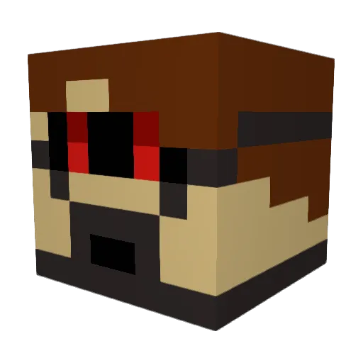 straymercernary Minecraft avatar head, 3D render