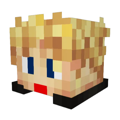 strblast Minecraft avatar head, 3D render
