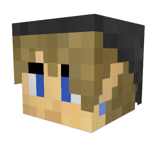streammz Minecraft avatar head, 3D render