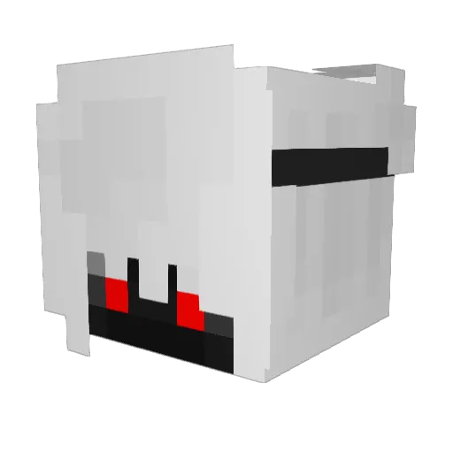 streamproof Minecraft avatar head, 3D render