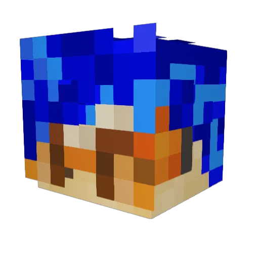 streax10 Minecraft avatar head, 3D render