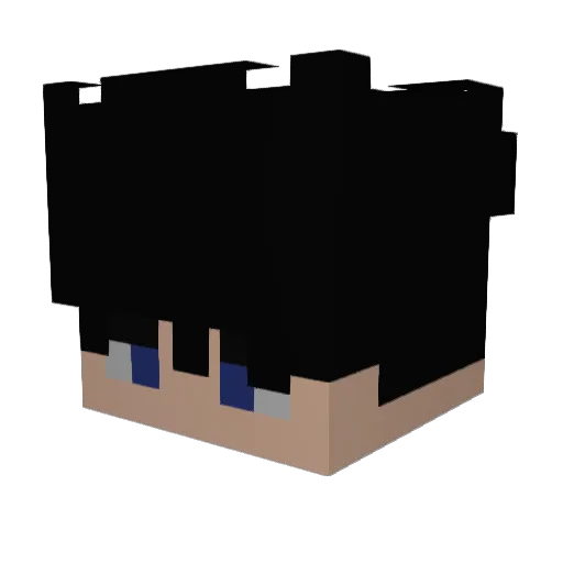 streberin Minecraft avatar head, 3D render