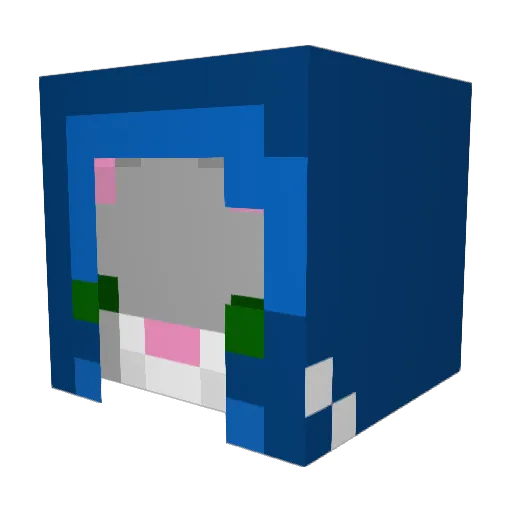streetcat21 Minecraft avatar head, 3D render