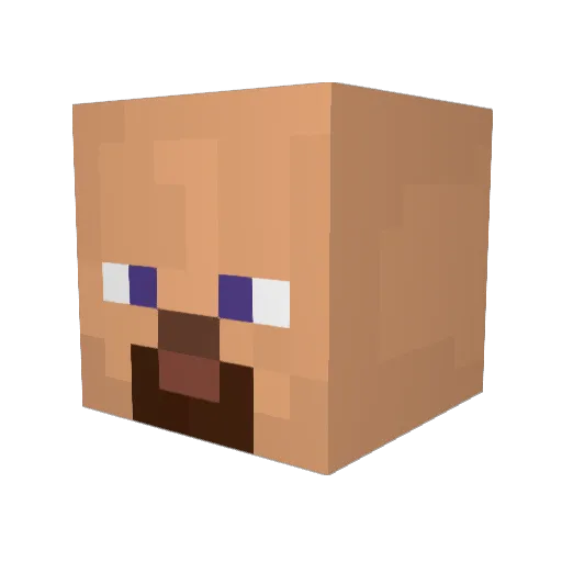 strelokulysse Minecraft avatar head, 3D render