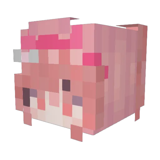 stressaudi Minecraft avatar head, 3D render