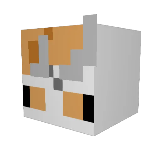stretchGO Minecraft avatar head, 3D render