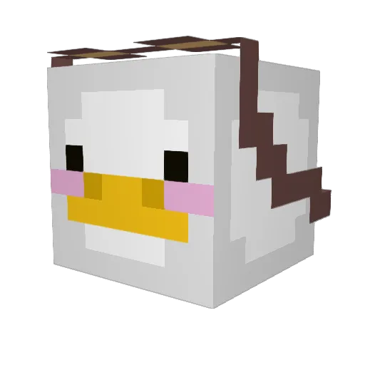 strg_v Minecraft avatar head, 3D render