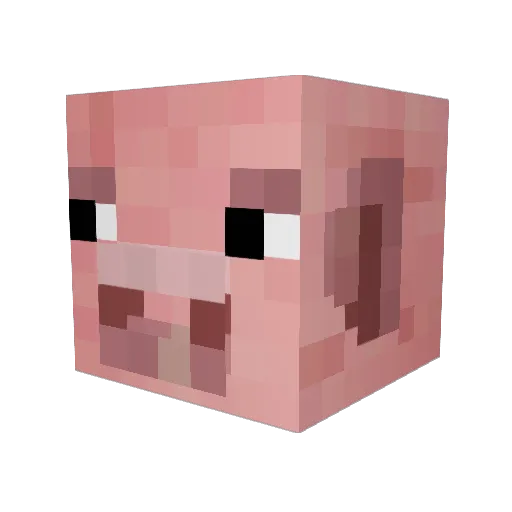 striangulars Minecraft avatar head, 3D render
