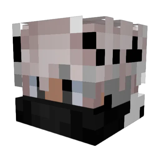 strickmon Minecraft avatar head, 3D render