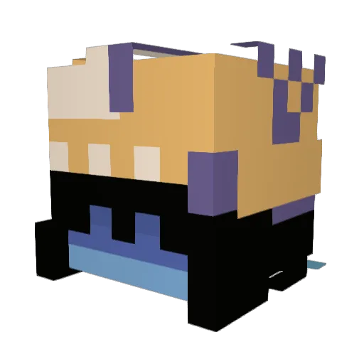 strictcarrot54 Minecraft avatar head, 3D render