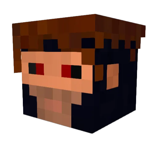 strider002 Minecraft avatar head, 3D render