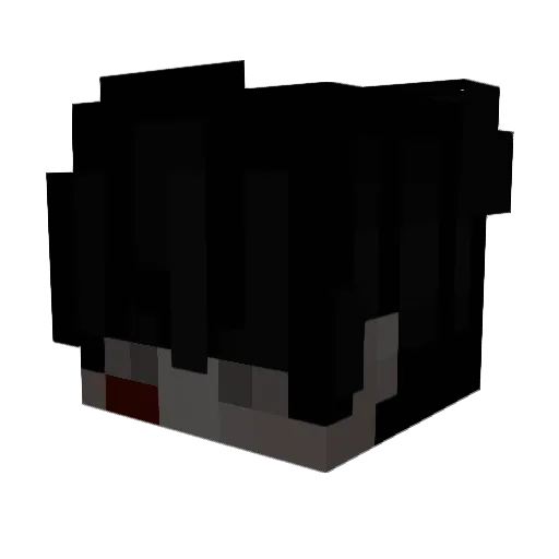 strifing Minecraft avatar head, 3D render