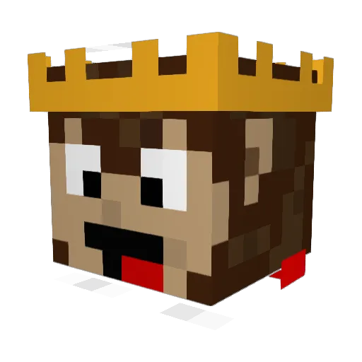 strijdveen Minecraft avatar head, 3D render