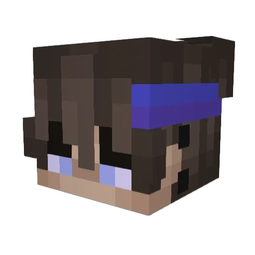 strikeofzeus Minecraft avatar head, 3D render