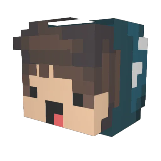 striker9914 Minecraft avatar head, 3D render