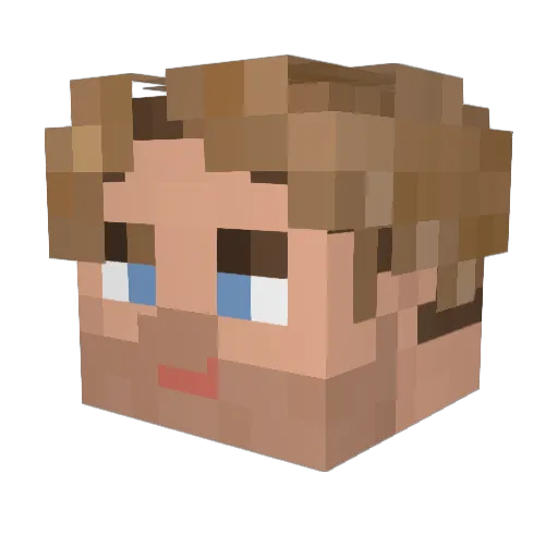 stringcrawler Minecraft avatar head, 3D render