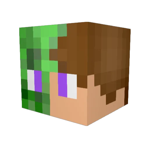 stringsevin Minecraft avatar head, 3D render