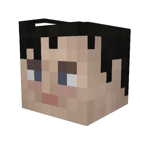 strixgirl Minecraft avatar head, 3D render