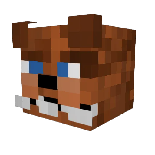 strixinio Minecraft avatar head, 3D render