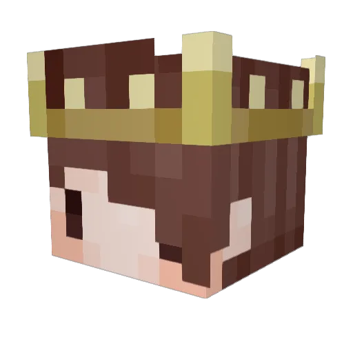 strlpezz Minecraft avatar head, 3D render