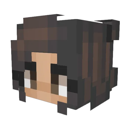 strmq Minecraft avatar head, 3D render