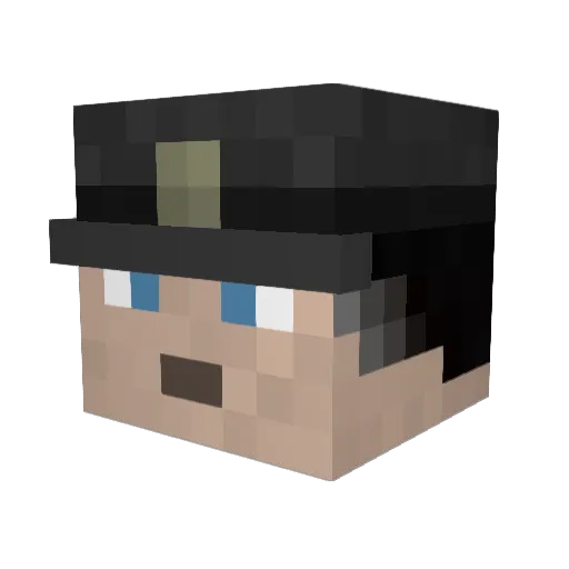 stromatolite44 Minecraft avatar head, 3D render
