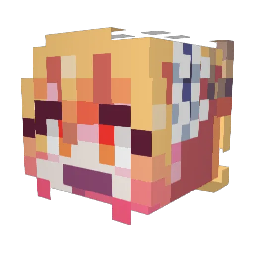 strongHUB Minecraft avatar head, 3D render
