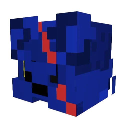 strong_wolfs Minecraft avatar head, 3D render