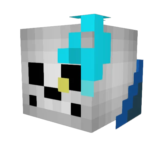 stropajo Minecraft avatar head, 3D render
