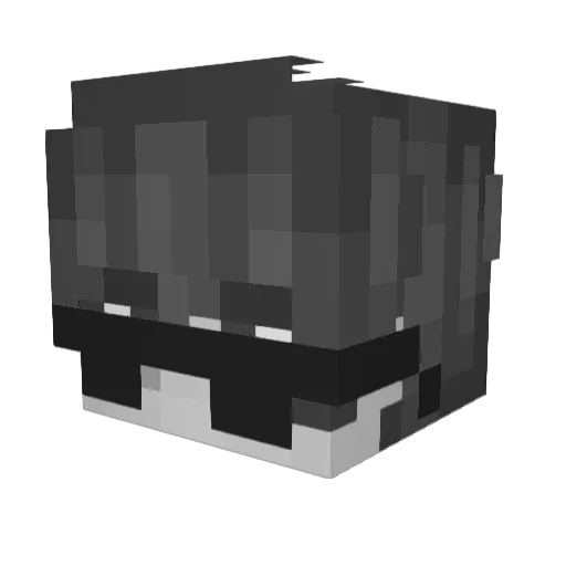 stroszok Minecraft avatar head, 3D render