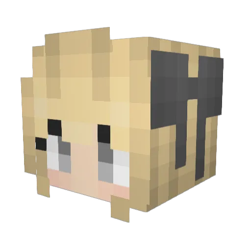stroye Minecraft avatar head, 3D render