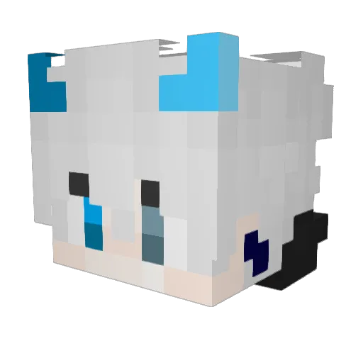 struS_pendziwiat Minecraft avatar head, 3D render