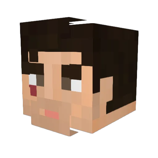 struck219 Minecraft avatar head, 3D render