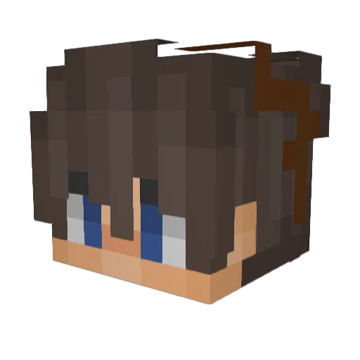 structureagent Minecraft avatar head, 3D render