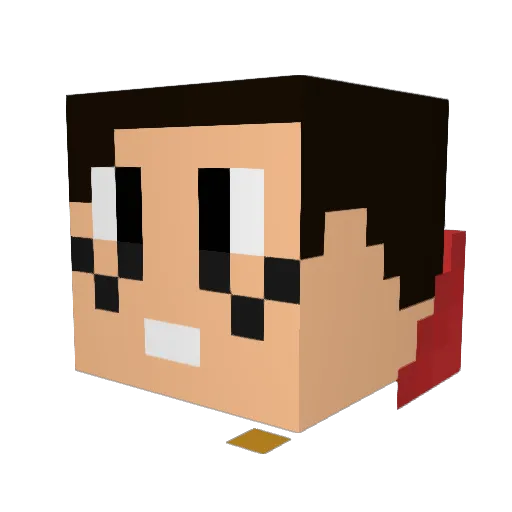 strudenjaden Minecraft avatar head, 3D render