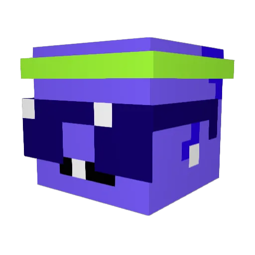 strudlboy Minecraft avatar head, 3D render