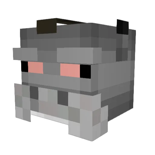 strugglingoyster Minecraft avatar head, 3D render