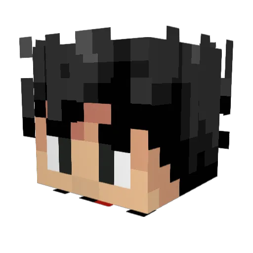 struxy Minecraft avatar head, 3D render