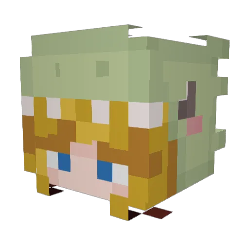 struyve Minecraft avatar head, 3D render