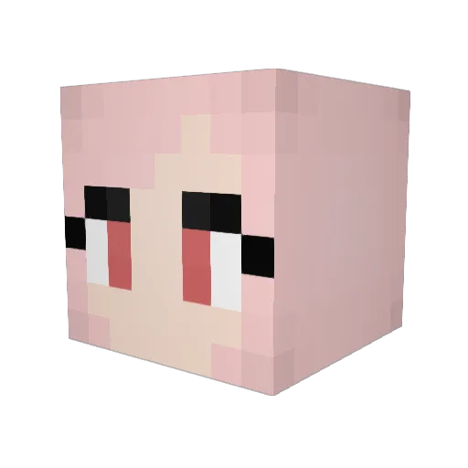 strwbrrycrumble Minecraft avatar head, 3D render