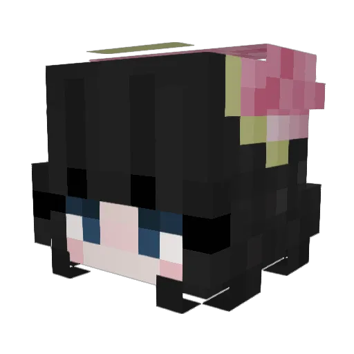 strwbrybee Minecraft avatar head, 3D render