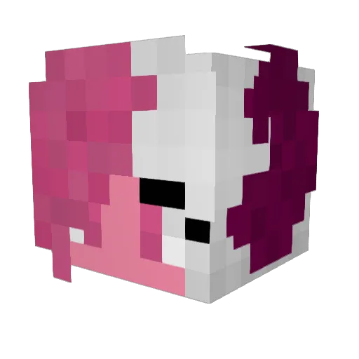strwbryhoney Minecraft avatar head, 3D render