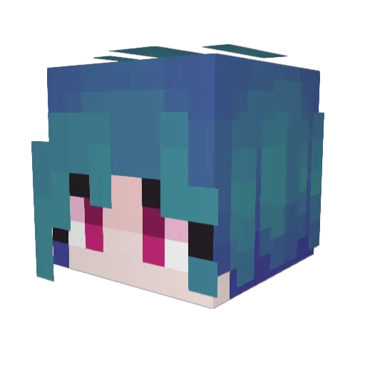 strxhm1er Minecraft avatar head, 3D render