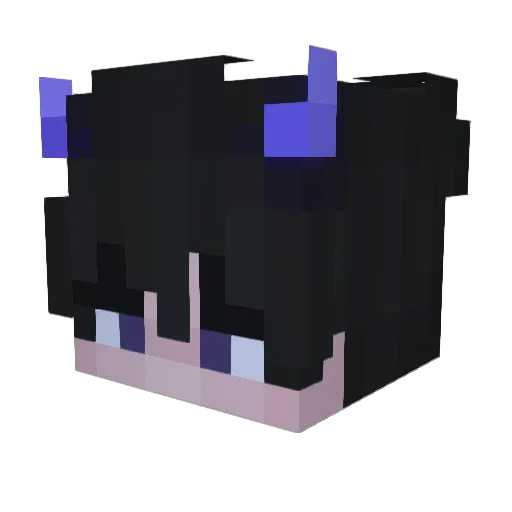 stryx_ Minecraft avatar head, 3D render