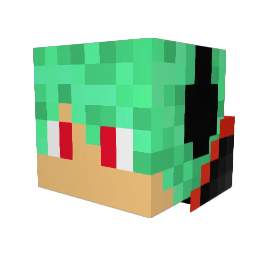 stsburns Minecraft avatar head, 3D render