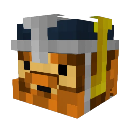 ststicks Minecraft avatar head, 3D render