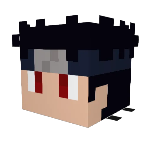 sttcx Minecraft avatar head, 3D render