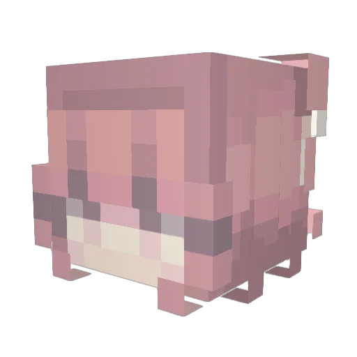 sttllaa Minecraft avatar head, 3D render