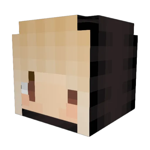 stu212 Minecraft avatar head, 3D render